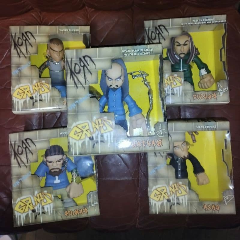 KORN フィギュア 5体セット 開封済み KORN/コーン フィギュア ソフビ 5体セット FIELDY/HEAD/JONATHAN/DAVID
