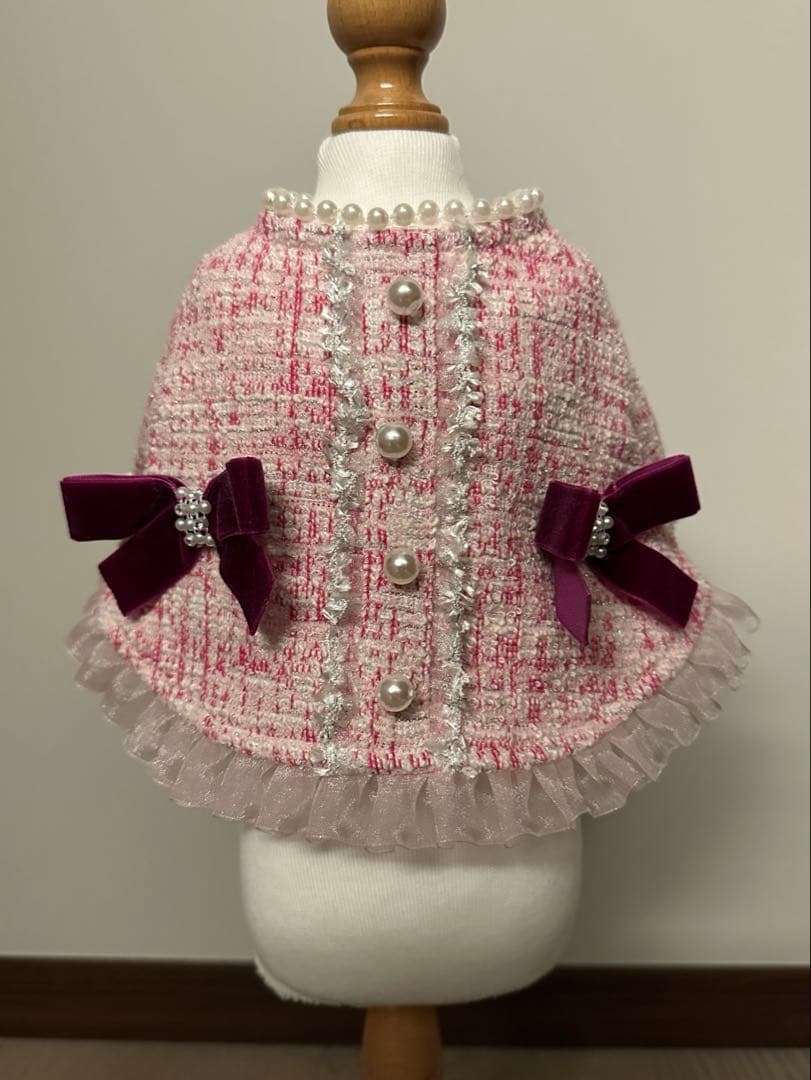 luxebirdieアデルワンピジャケットバレッタ3点セット犬服リュクスバーディ