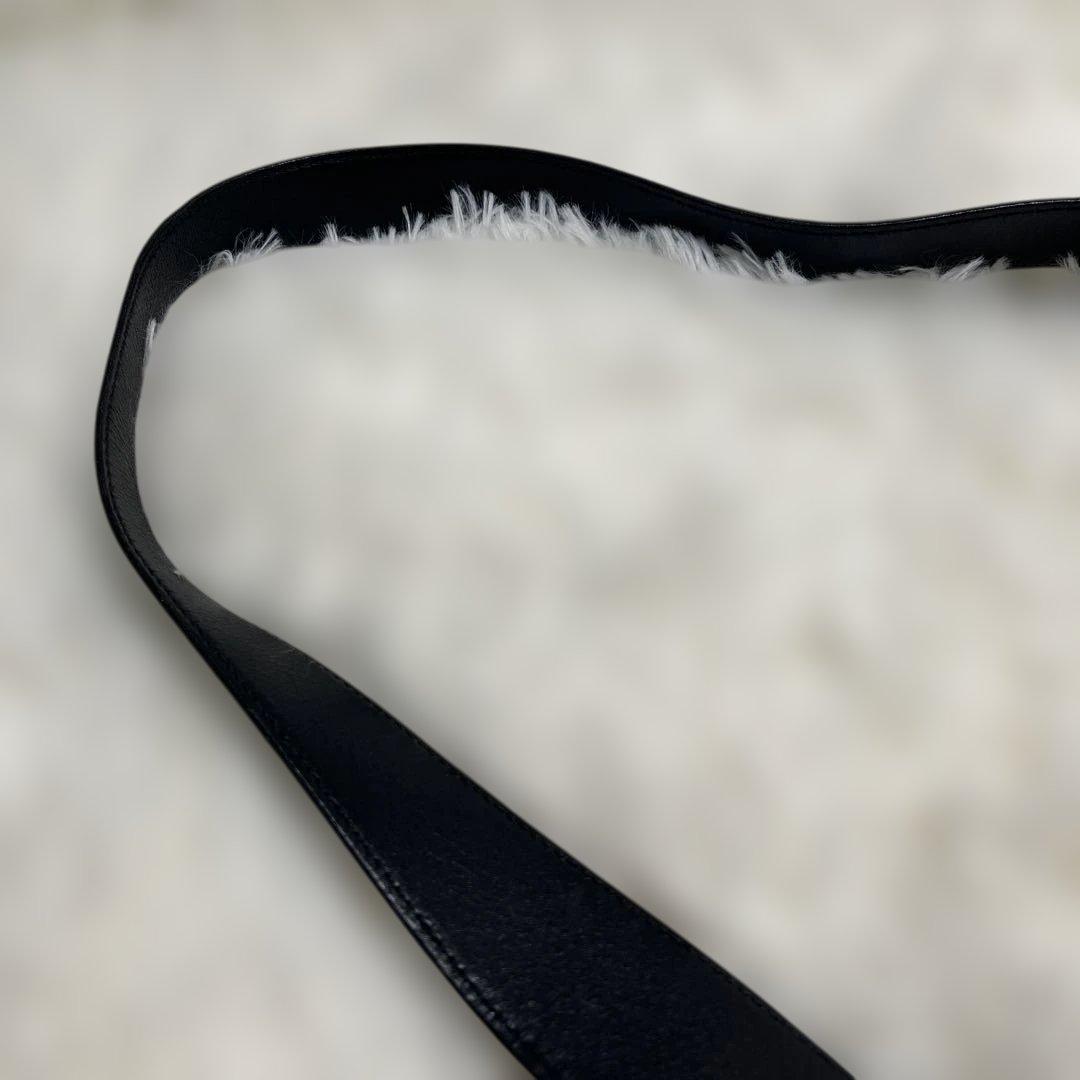 CELINE 黒マカダム ショルダーバッグ ワンショルダー サークルロゴ