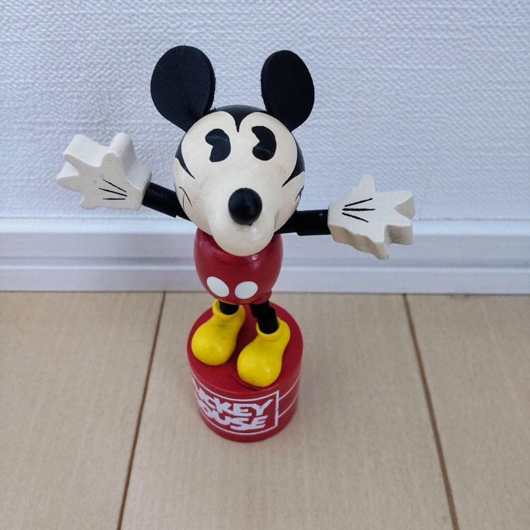 【レア】ミッキーマウス　脱力人形　プッシュパペット 　レトロ　時代物