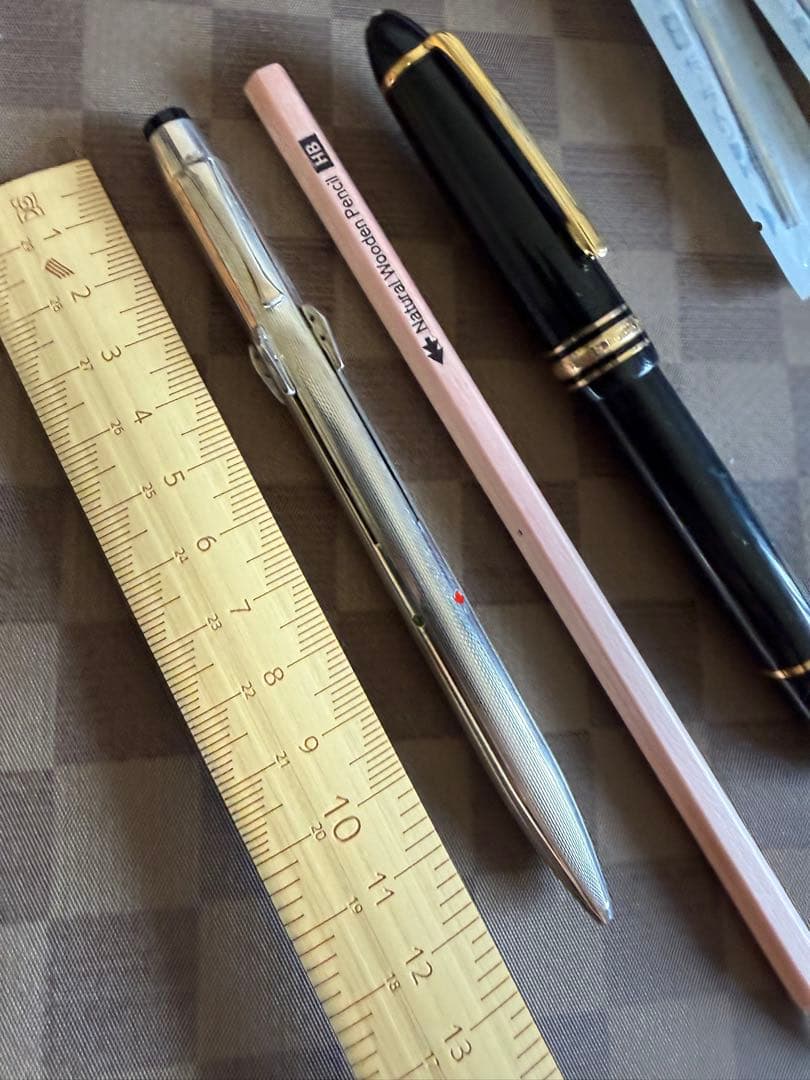 モンブラン四色のボールペン、スターリングシルバー、935銀
