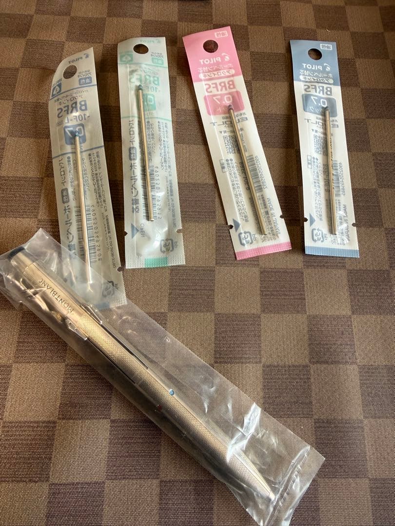 モンブラン四色のボールペン、スターリングシルバー、935銀