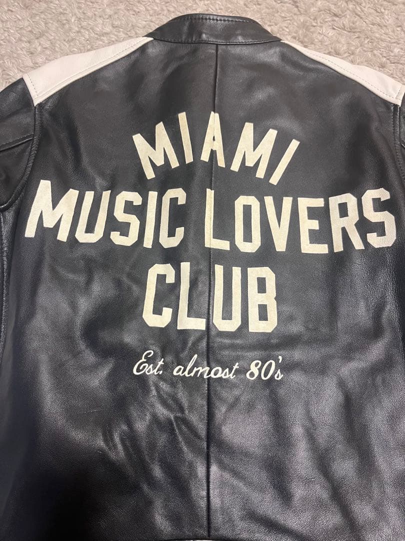 DIESEL ディーゼル レザージャケット 羊革 MLXCロゴ Mサイズ