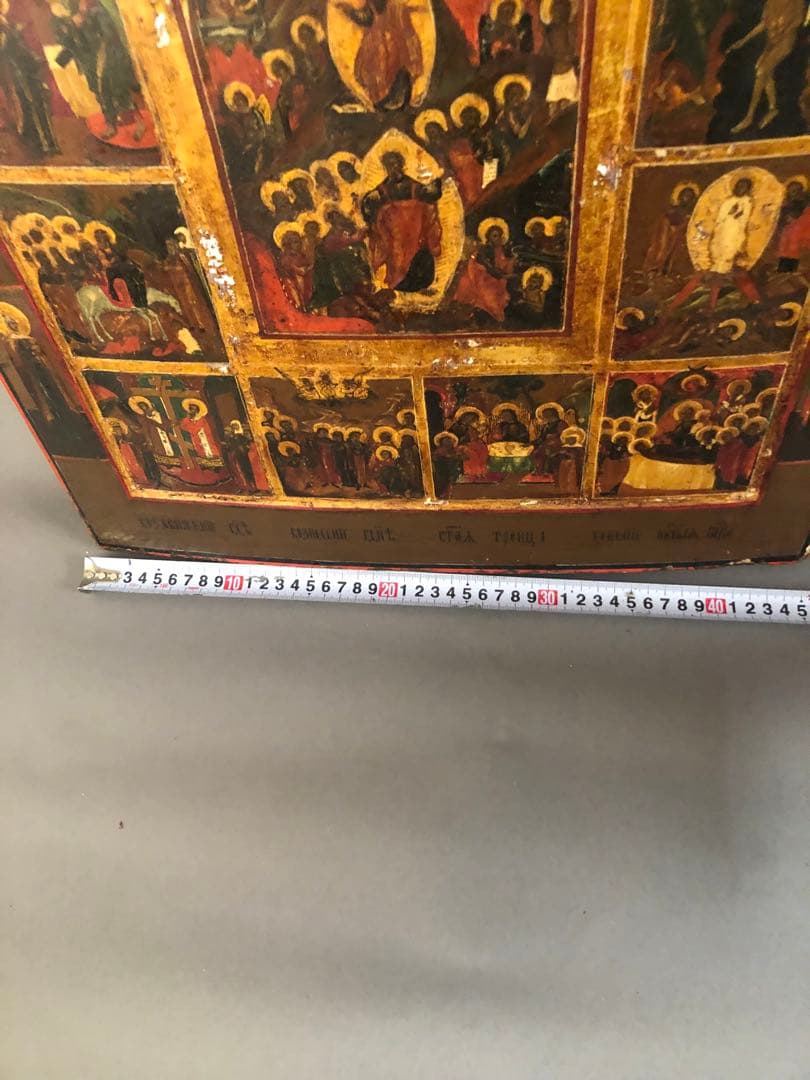 パレスチナ・ベツレヘムにて購入 アンティーク イコン キリスト教 宗教