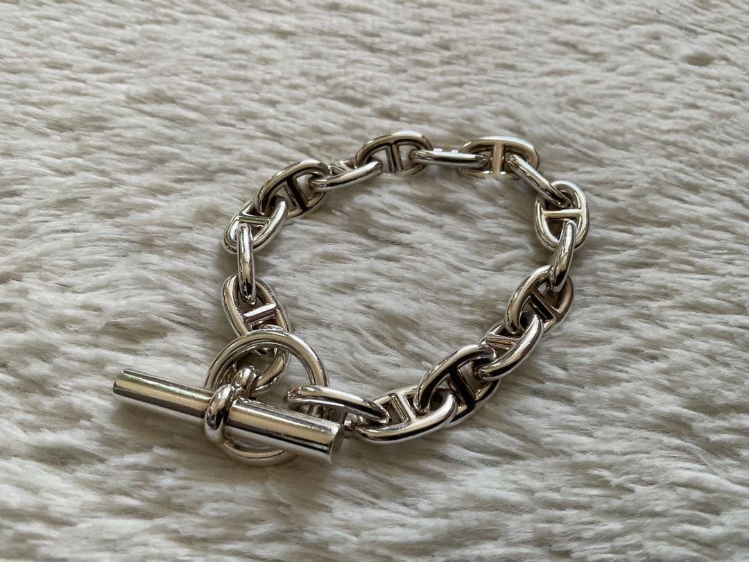 【美品】HERMES エルメス シェーヌダンクル MM 16ブレスレット