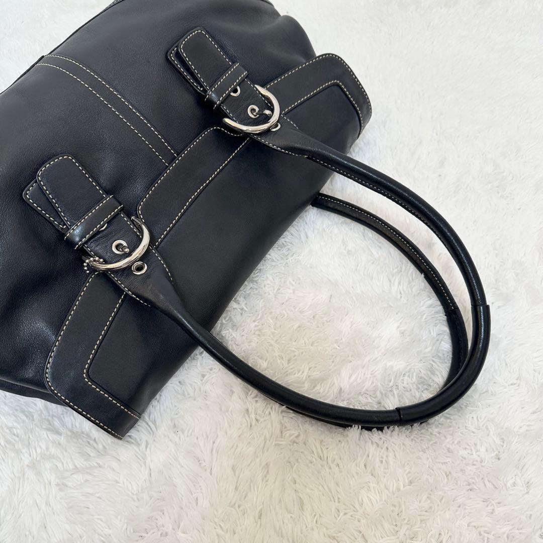 ✨希少✨COACH ソーホー ショルダーバック トート 黒 レザー y2k