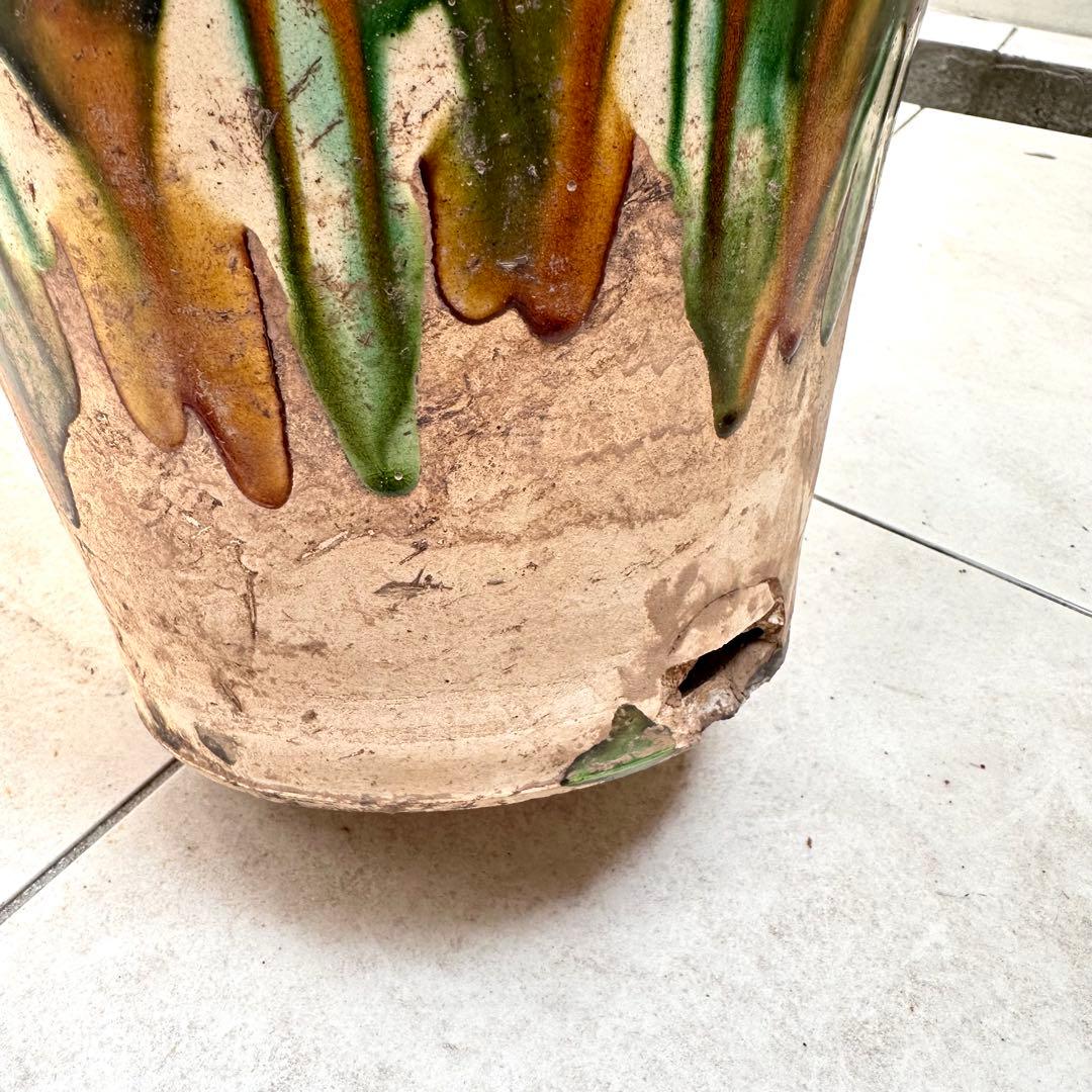 唐三彩 壺 双耳 唐物 装飾 中国美術 中国古玩 骨董の通販はau PAY