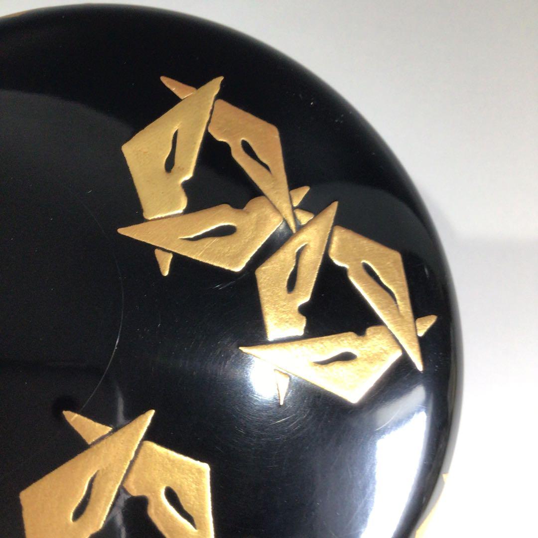 P628 棗 『漆匠 前端春斎作』『鱗鶴蒔絵』『大棗』 共共箱 茶道具