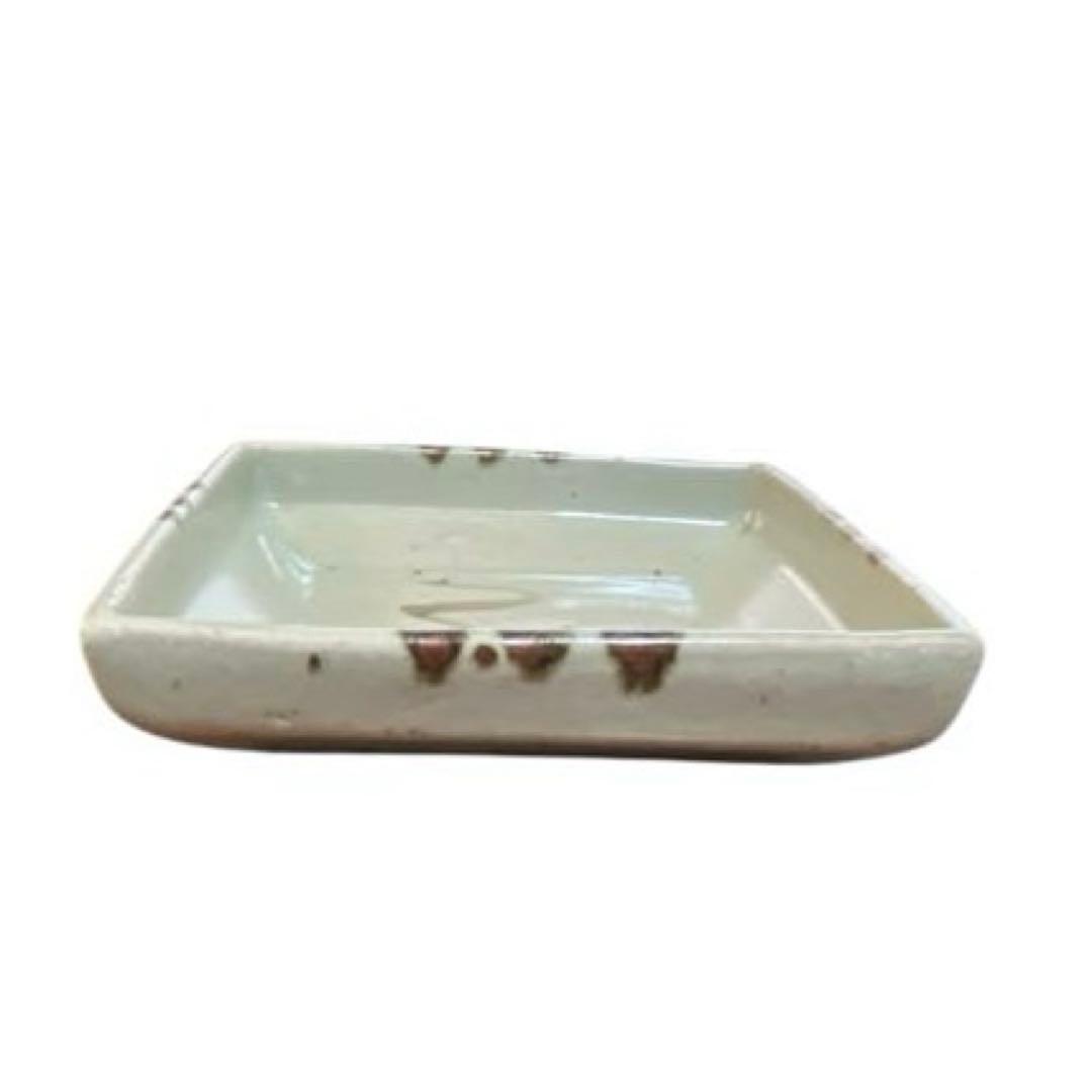 十三代 中里太郎右衛門陶房 唐津焼 角皿 2枚セット イチョウ