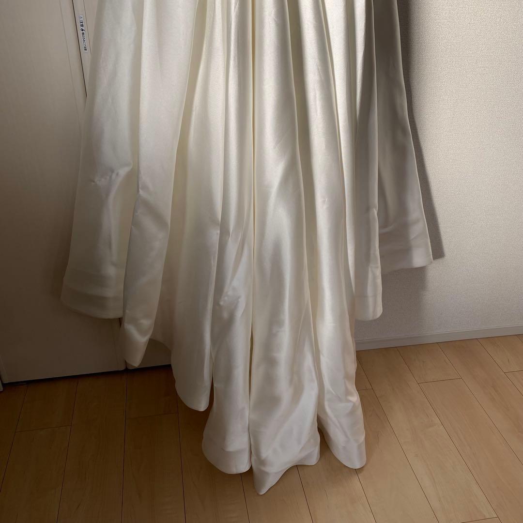 ミカド風サテン ウエディングドレス (W259)