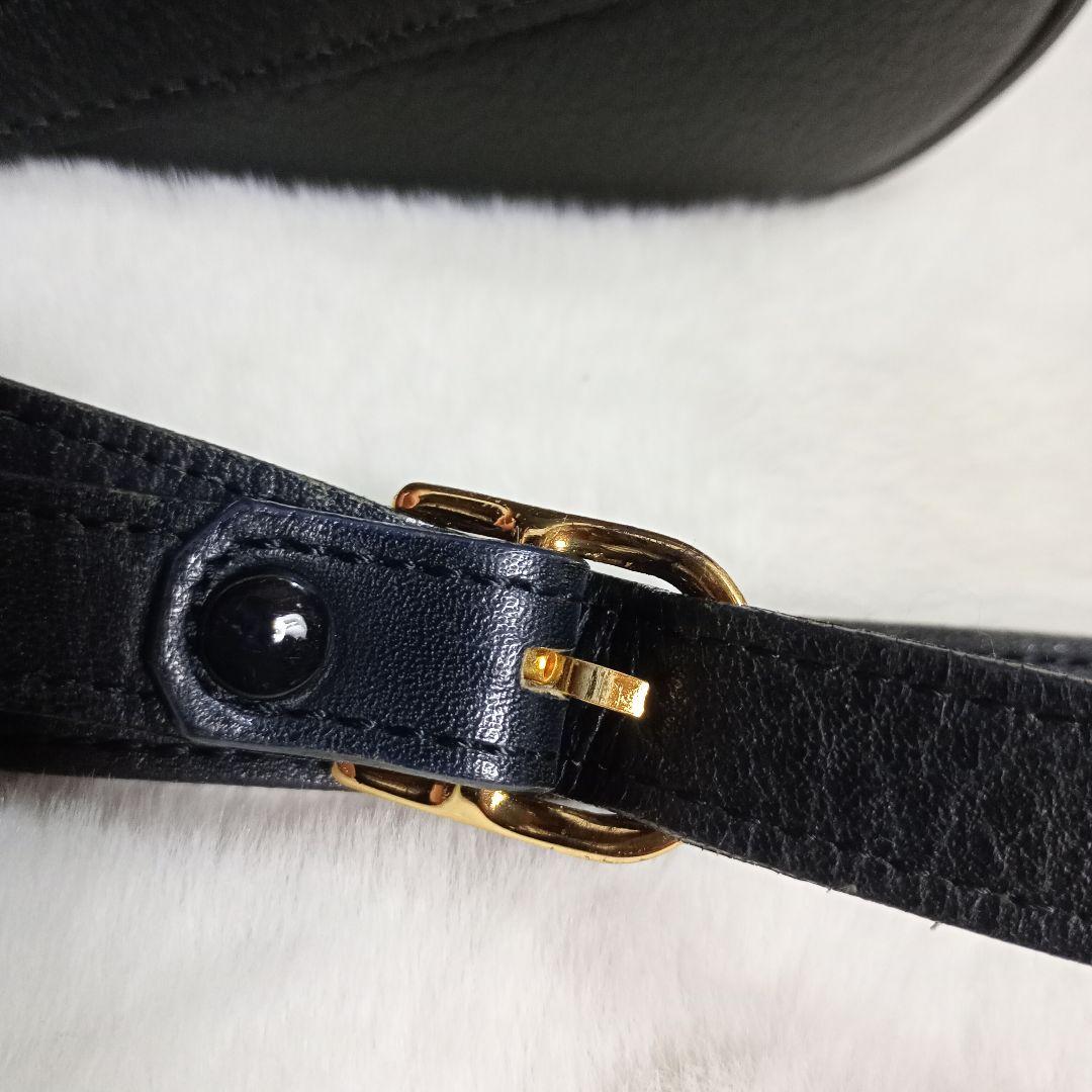 ★BURBERRY★バーバリー レザー ショルダーバッグ 黒 　ノバチェック