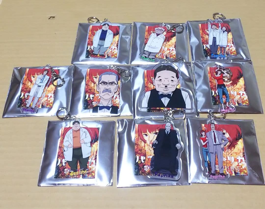 今敏パプリカクリアスタンドキーホルダー10点セット3