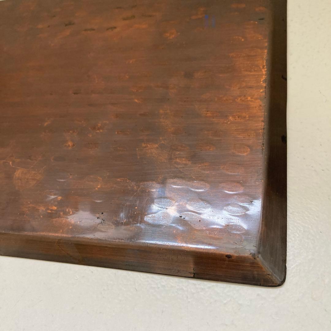 煎茶道具 銅製 打ち出し 急須盆