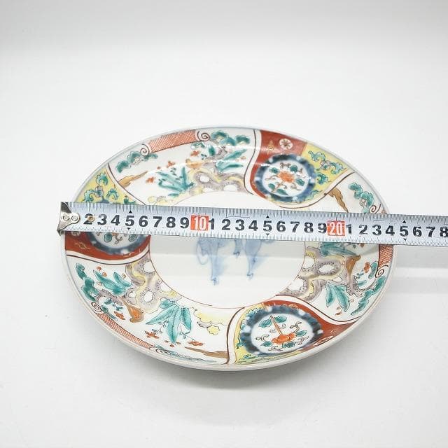 古伊万里 錦手 麒麟の図 八寸皿