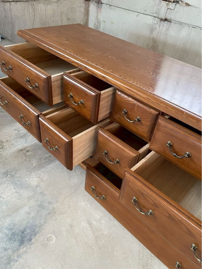 人気の丸脚 サイドボード リビングボード チェスト 収納棚