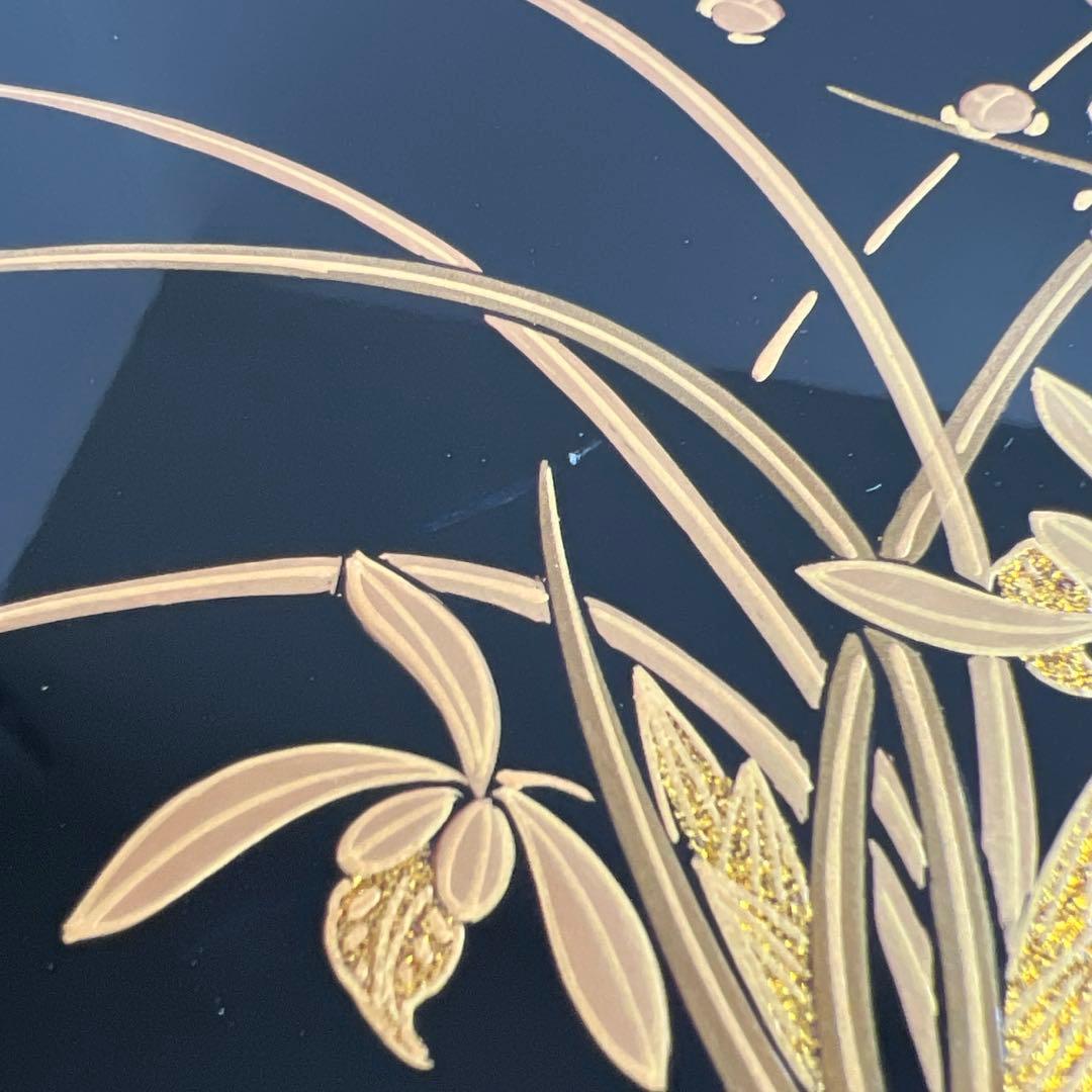 輪島塗　極上蒔絵二段重　蓋無木箱付　東Y7-0922③