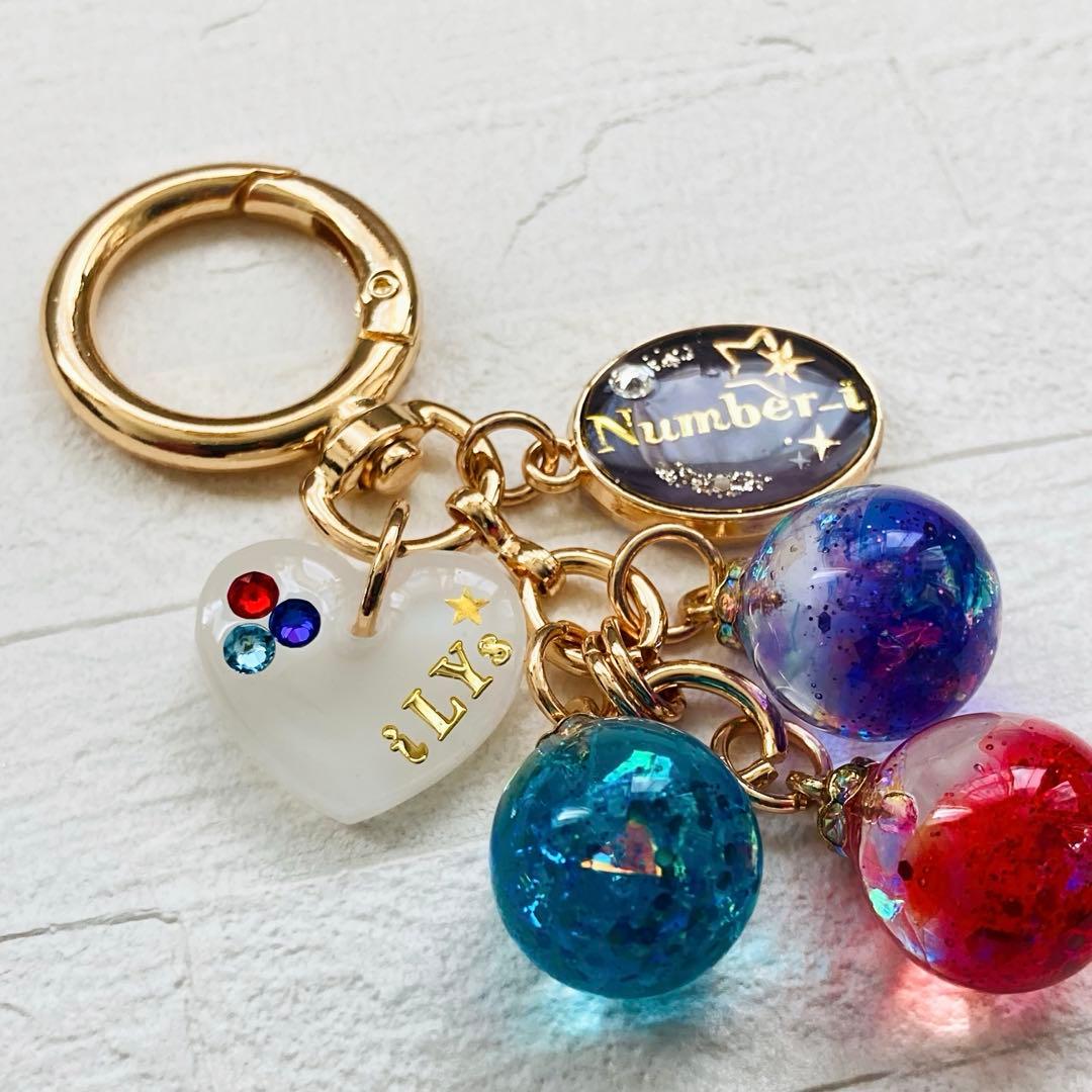 菜々華ページ　名入れNumber_i平野紫耀レジンキーホルダー