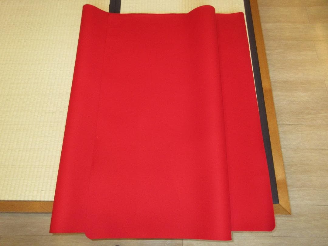 専用です 送料込【逢絢亭】茶道具 天壇毛氈 赤 大幅サイズ 日本フェルト製