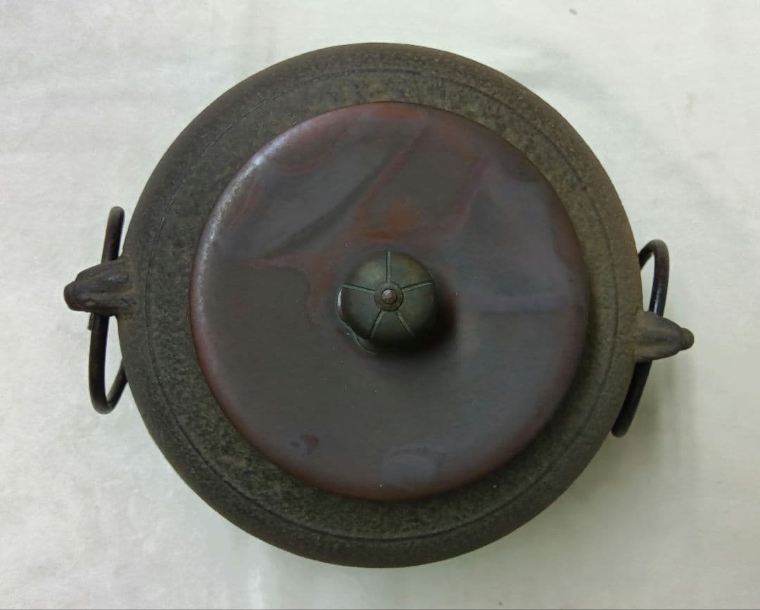 茶道具 唐銅朝鮮風炉 茶釜セット レトロ 和室 伝統文化 真形釜 鉄瓶 水