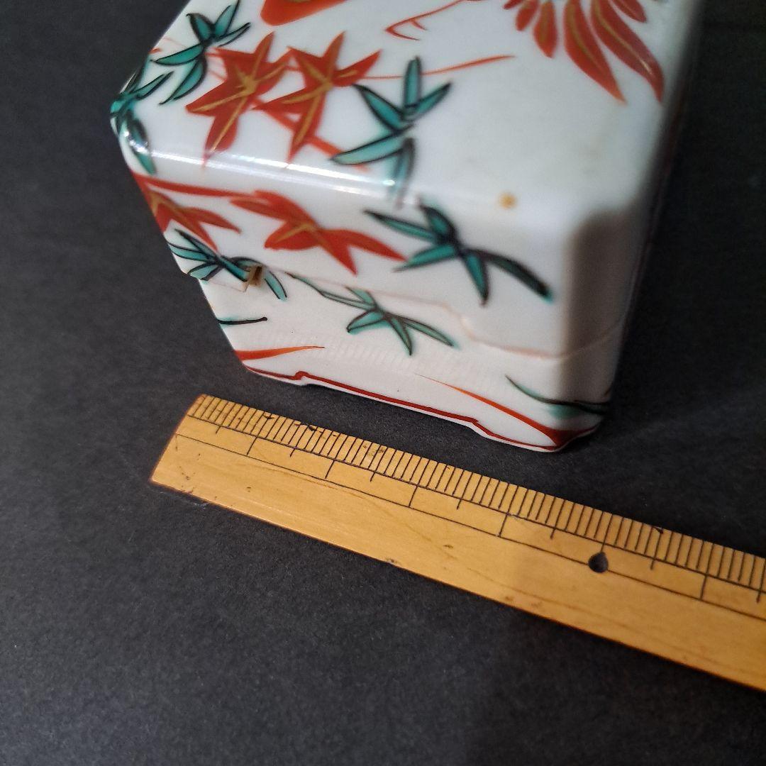 煎茶道具 巾合 極上 四隅角切 平安春峰在銘 金彩赤絵 鳳凰 霊