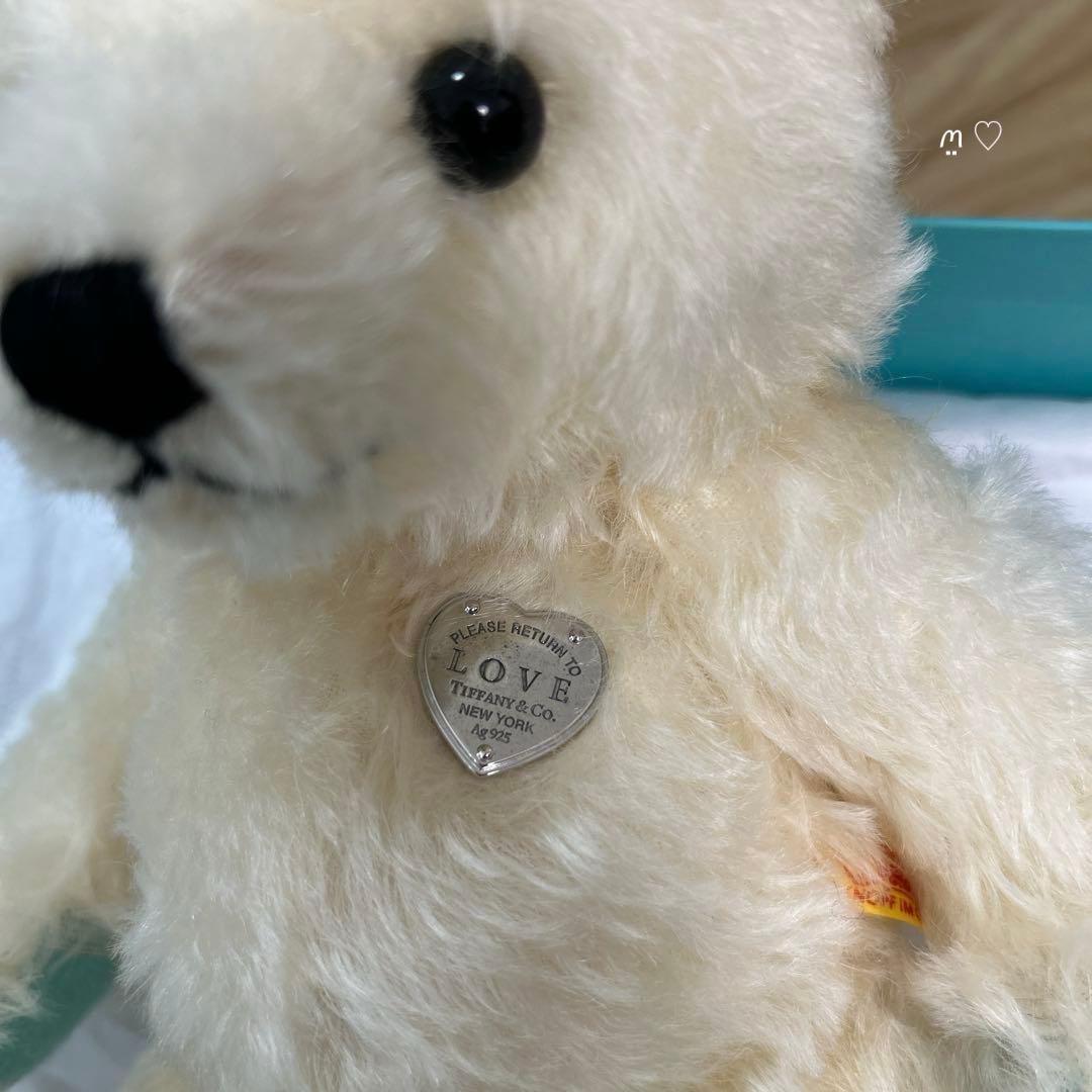 リターントゥティファニーラブテディベア シュタイフコラボ ホワイト