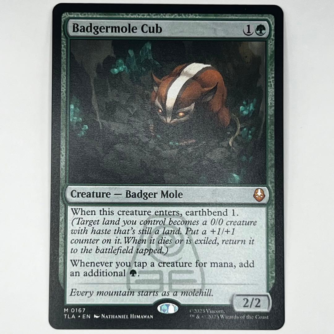 MTG アナグマモグラの仔/Badgermole Cub 通常 英語1枚TLA アナグマモグラの仔/Badgermole Cub (全面アート版) 【英語版】 [TLA