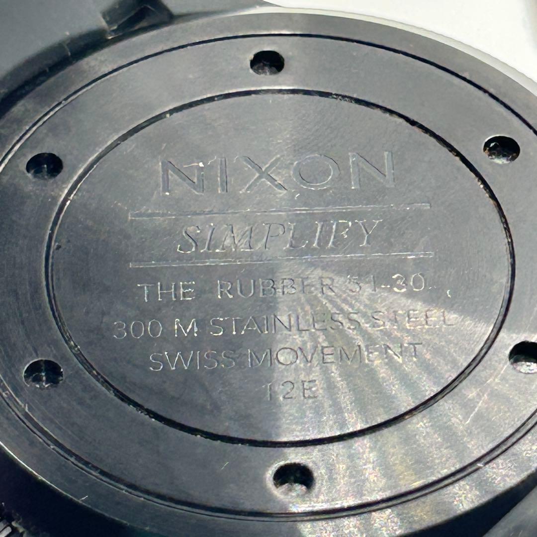 【正規品】NIXON THE RUBBER 51-30 ニクソンラバー ブラック