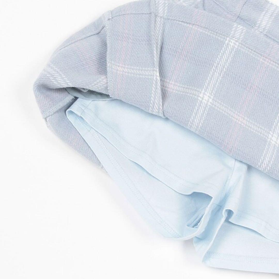 メゾピアノ 短丈セーラープルオーバー＆長袖プチハイネック スカパンセット120