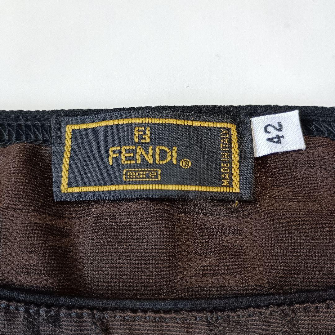 FENDI　フェンディ　ズッカ柄　タンクトップ　トップス　サイズ42