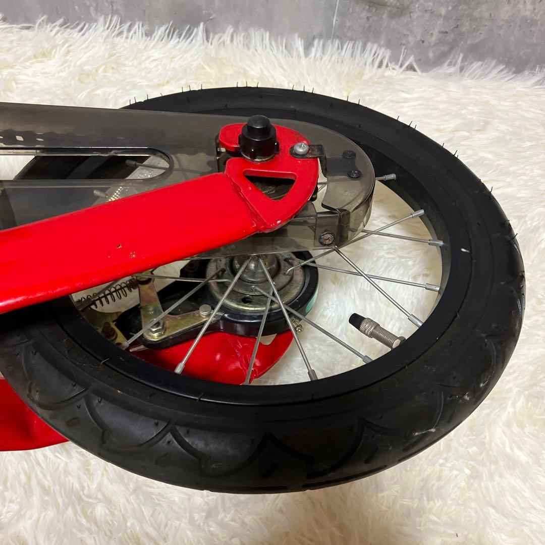 【美品】へんしんバイク　14インチ X14 赤 スタンド付き