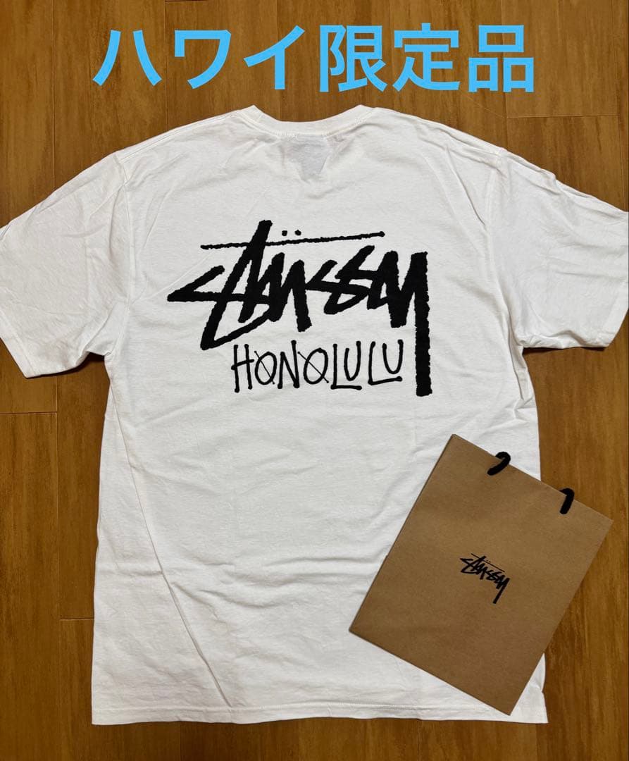 ⭐︎限定価格⭐︎STUSSY ホノルル限定 メンズ半袖 Tシャツ Lサイズ