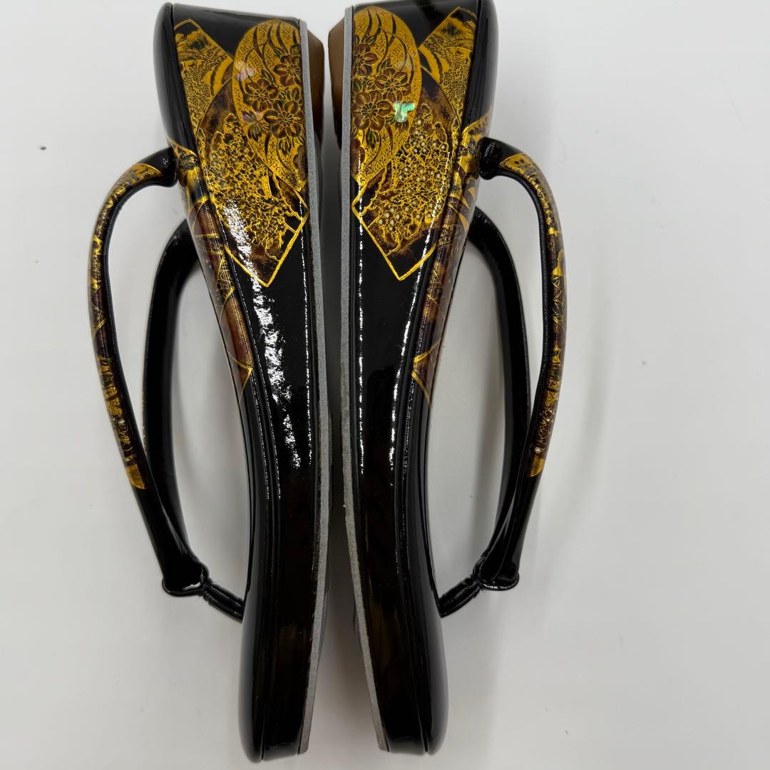 【未使用品】キンワシ　草履　バッグ　セット　真鍮22.5cm相当【35】