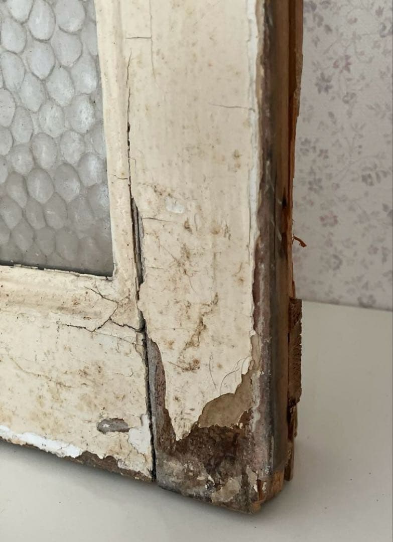 アンティークステンドグラス＊レトロビンテージ古い飾り窓ガラス