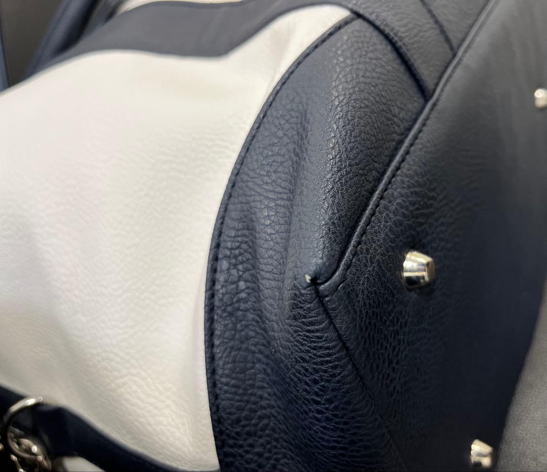 【非売品】ZENITH ゼニス　ノベルティボストンバッグ　ホワイト&ネイビー