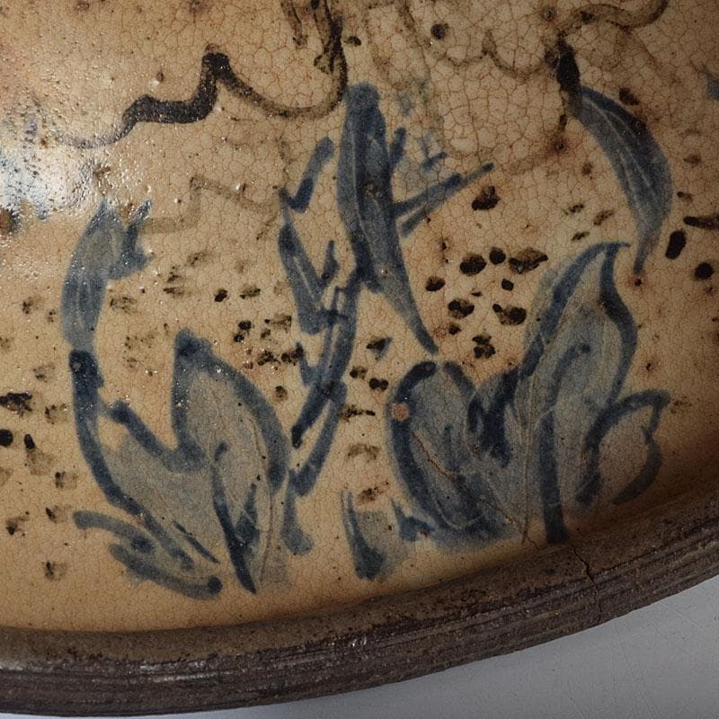 茶道具 瀬戸焼 加藤春岱作 三島写 染付花文 刷毛目 鉢 V R9291 - メルカリ