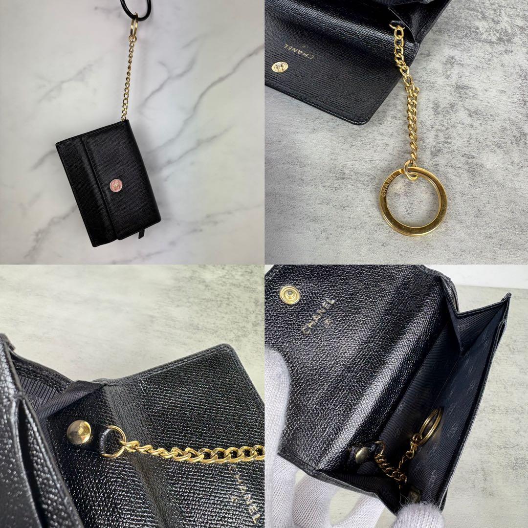 CHANEL シャネル　キャビアスキン　ケース　カードケース　財布　定期