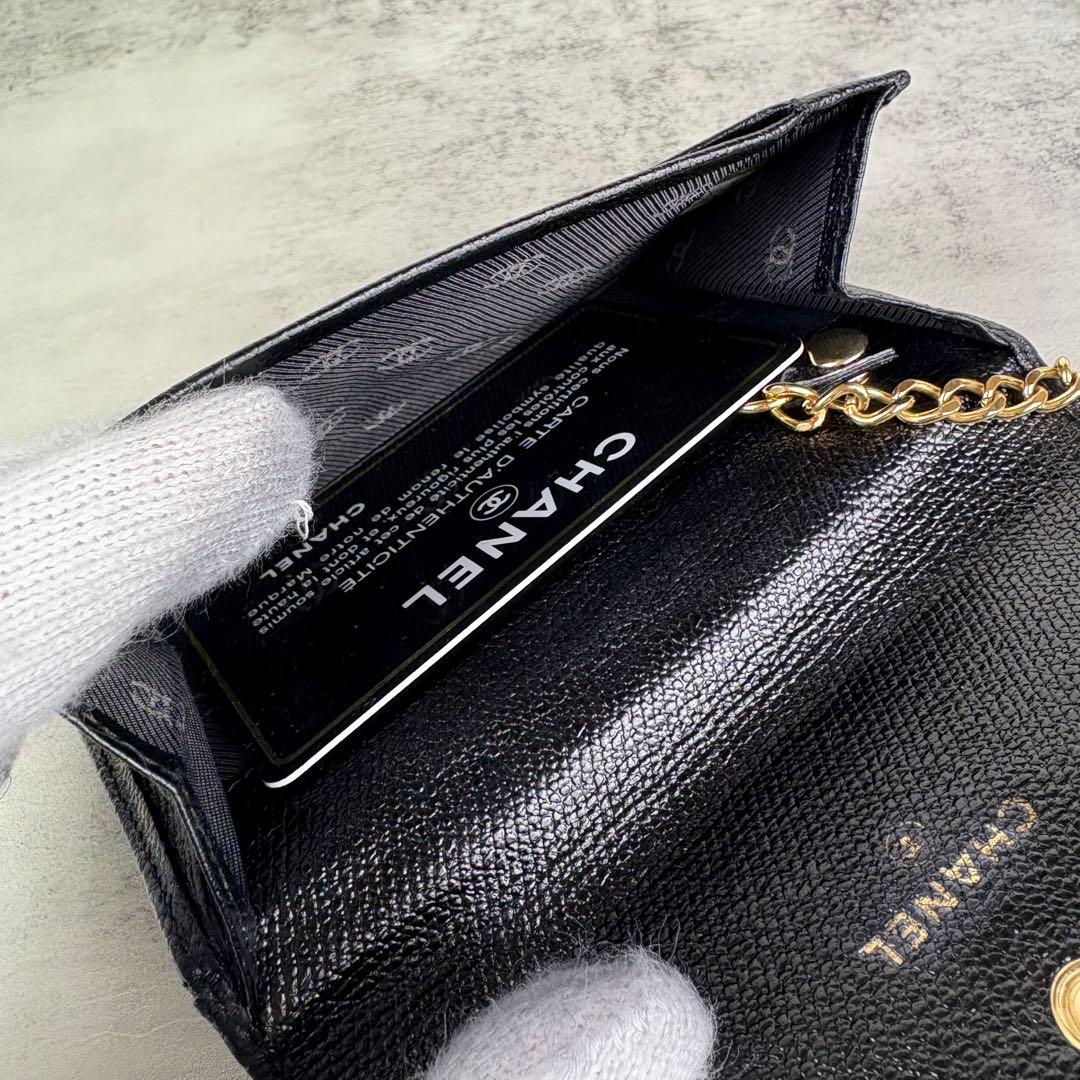 CHANEL シャネル　キャビアスキン　ケース　カードケース　財布　定期