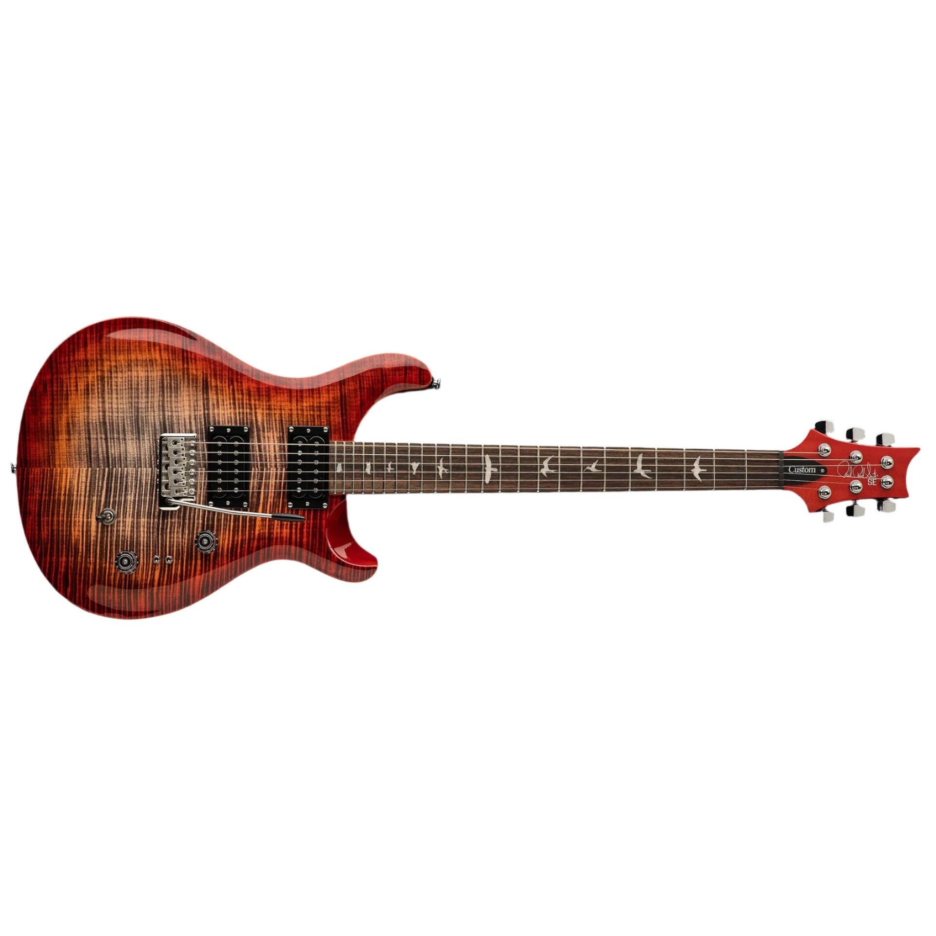 PRS - SE Custom 24-08 - 2025 - Charcoal Cherry Burst – Steve's