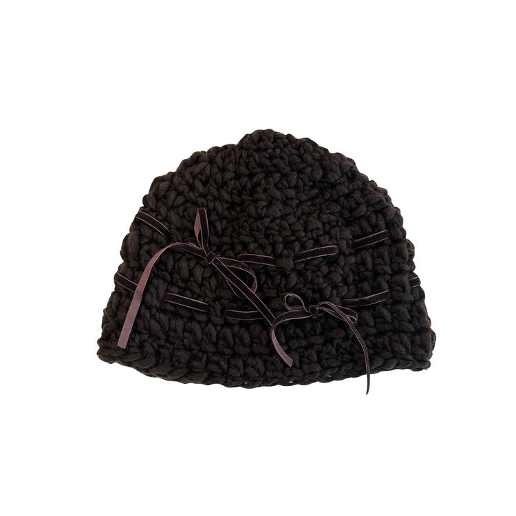 HOT ! CROCHEANT Short Ribbon Beanie crocheant ribbon short beanie